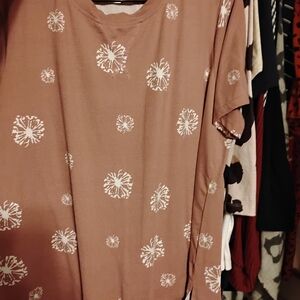 Women's Pink Patterned Top